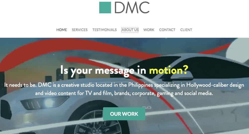 company promoting its services on its website as part of its brand activation company promoting its services on its website as part of its brand activation